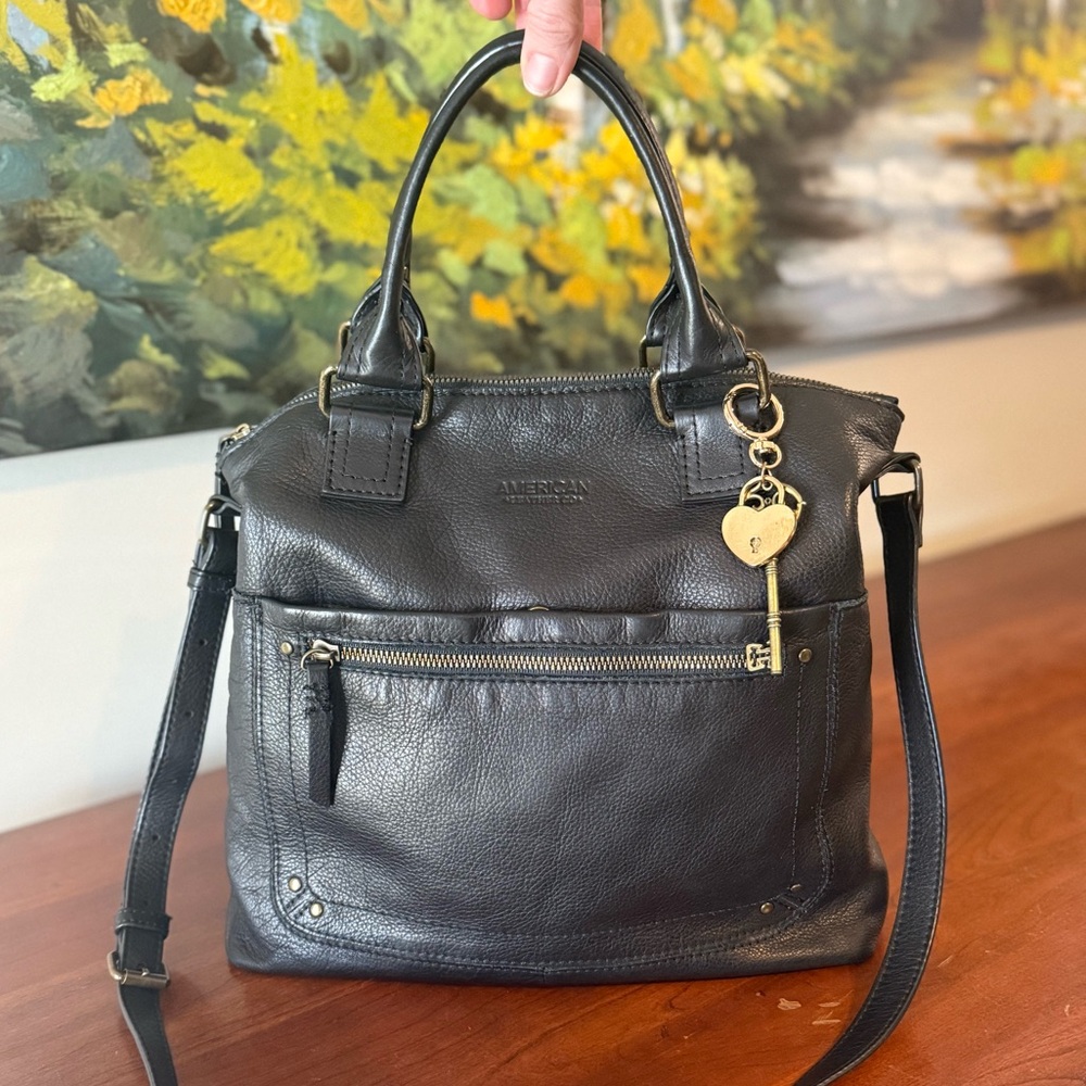American Leather Co Jamestown Tote | ✨Buttery Soft✨ Slouchy Black Leather Bag